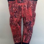 The North Face  Motus Capri Legging Tights Orange Blue Abstract Snake Print Small Photo 4