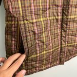 Lands' End  Women's Green & Purple Plaid Insulated Jacket Size S (6-8) Photo 3