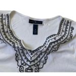 Karen Scott  White Stretch Shirt Women Top Size Medium NWT | 19-12 Photo 2