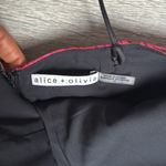 Alice + Olivia Tayla Structured Lantern Mini Dress in Black & Multi 10 Photo 11