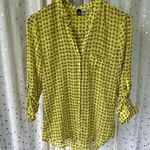 Kut From The Kloth Women's Sheer Ditsy Floral Long Sleeve Button Up Blouse S Photo 1