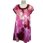 Vertigo Paris  Y2K Satin Babydoll Mini Dress XS Fairy Grunge Abstract Retro Bow Photo 1