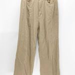 Indigo land relaxed high waisted wide leg soft pants made in USA sz 30 Tan Photo 0
