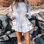 Red Dress Boutique White Sweater Romper Photo 0