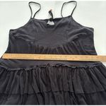 Free People  Beach Noelle Mini Dress Size Small Black Tiered Whimsigoth Witchy Photo 9