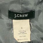 J.Crew  100% Wool Blazer Gray Tweed Jacket Black Trim Tailored Classic Size 6 Photo 9