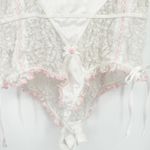 Free People FP Intimately Womens Coquette Sweet Cheeks Lace Thong Bodysuit M Photo 10