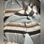 A New Day Womens Earthy Striped Long Sleeve Warm Cardigan Plus Size Sweater XXL Photo 7