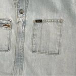 Lee  X Free people Utility Coveralls barely blue Denim chore Jumpsuit Size Small Photo 7