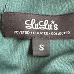 Lulus -  Dark Green Mini Shift Dress Long Sleeves With Gold Buttons SZ S Photo 11