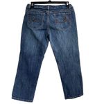 Loft Ann Taylor Petite SZ 4P Slim Cropped Jeans Low-Rise Pocket Medium Wash Blue Photo 2