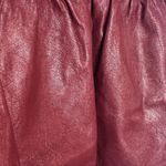 Forever 21 Dark Red Pleather Mini Skirt Grunge Retro Faux Leather Size Small Photo 5