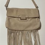 The Limited  Beige Fringe Shoulder Bag Photo 0