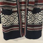 Blue red and white knit cardigan forever 21 Size M Photo 1