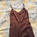 Abercrombie & Fitch brown jumpsuit size medium Photo 2