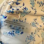 NWOT Floral Blue and White Bikini Swim Set Size Large Photo 4