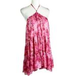 MISA Los Angeles NWT Sastra Mini Halter Dress Abstract Floral Size M Photo 3