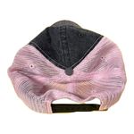 John Deere  Pink/Gray Adjustable Baseball Cap EUC Dark Wash Denim Front Trucker Photo 2