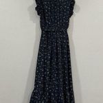 Kate Spade  Out West Wild Roses Floral Faux Wrap Navy Dress Size 0 Photo 4