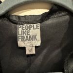 People like Frank leather look pleated front ruffled blouse size medium Photo 2