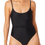 ANDIE  The Riviera Belted Medium Black Classic One Piece‎ Swimsuit Photo 0