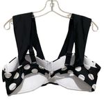 Adore Me Baylie Polka Dot Bikini Top Black and White Plus Size 1X Photo 6