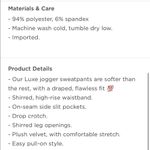 Old Navy High Waisted Luxe Velvet Jogger Sweatpants Size L Photo 4