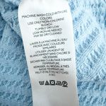 Free People  | New Magic Long Sleeve Wide Scoop Waffle Knit Thermal Blue | Large Photo 7