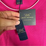 Brooks Brothers  346 NWT Supima Cotton Hot Pink Short Sleeve Sweater Size Large Photo 3