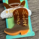 Piper K | Cowboy Boot Hair Clips Brown Photo 5