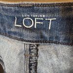 Ann Taylor LOFT Jeans Light Wash Curvy Skinny Cropped Ankle Zip Straight Leg Size 14 Photo 5
