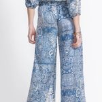 Johnny Was Lauchlen Wide leg Silk Pants. Size L Photo 8