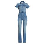 Good American NWT Fit For Success Denim Jumpsuit Size S Photo 3