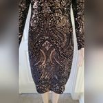 Betsy and Adam  Sequin Formal Sheath Dress  Size 4 Photo 2