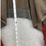 Soft Surroundings  Cardigan Asymmetrical High Low Red Brown Gray Wool Photo 5