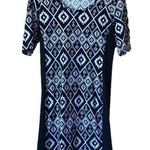 Rue 21 Southwestern Aztec tribal print scoop neck bodycon dress size L Photo 0