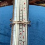 Vintage Lu Guer Sterling Silver Aquamarine Colored Stone Ring Photo 2