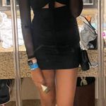 Pretty Little Thing Black Mesh Corset Mini Dress Photo 5