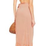 Melissa NWT Odabash Danni Tan Frill Coverup Skirt in Tan Size XS Photo 1