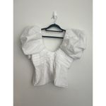 Frame  Women’s Milkmaid White Puff Sleeve Blouse Cottage Prairie Square Neck XS Photo 5