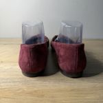 Ralph Lauren Lauren  Allayana Burgundy Laser Cut Pointed Toe Ballet Flat Size 8.5 Photo 6