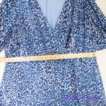 Eliza J  Leopard Print Faux Wrap‎ Dress in Blue Lyst plus size 22W Photo 9