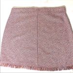 ZARA New!  stretchy tweed skirt with fringe trim Photo 8