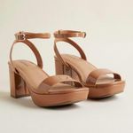 Torrid Platform Block Heel Sandal Nude Tan Size 11WW NWT Photo 3