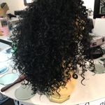 Black curly Lacefront wig Photo 2