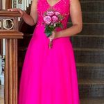 Hot Pink Prom Or Formal Dress Size M Photo 0