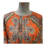 Primark Orange Paisley Boho
Print Blouse Top New With Tags Tie Sleeve Size 8 Photo 5