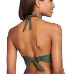 Kona Sol Womens Faux Wrap Halter Bikini Top Photo 4