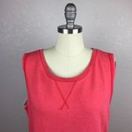 •WESC• Coral Cropped Sweatshirt Tank Red Photo 1