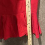Lulus  Dress Womens Sz XS Off The Shoulder Cherry Red Midi Ruffles JD8363 Holiday Photo 5